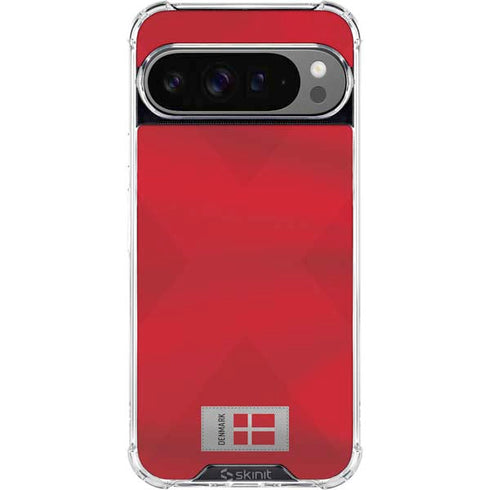 Denmark Soccer Flag Google Pixel 10 Pro Clear Case